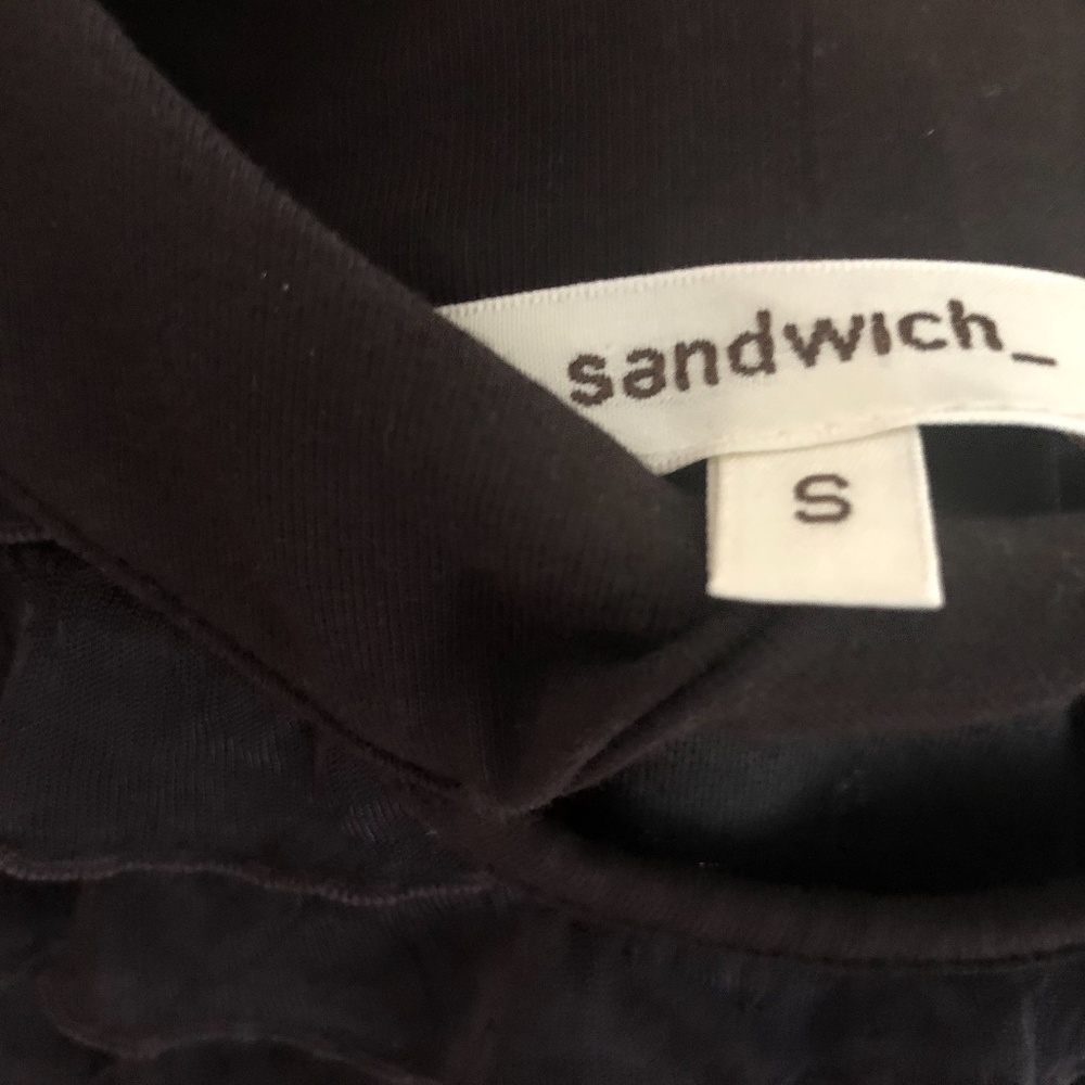 Sandwich Grey Ruffle Tank top - Picture 5 of 9